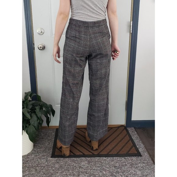 Plaid Wide Leg Pants - Picture 3 of 4